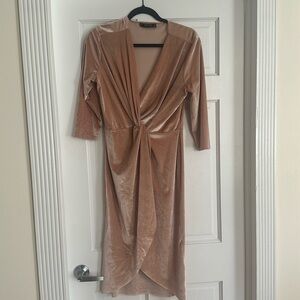 Zara basics velvet dress - size medium